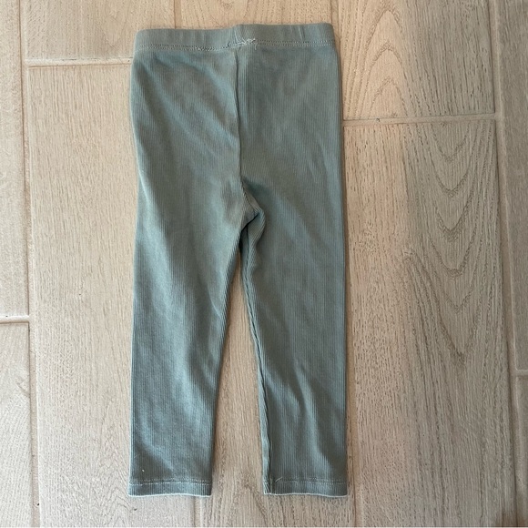 NEW Zara Toddler Girl Blue Ribbed Leggings - Picture 7 of 9